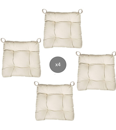 Coussins de Chaise x 4 Beige