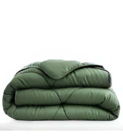 Couette microfibre légère verte 140 x 200 cm