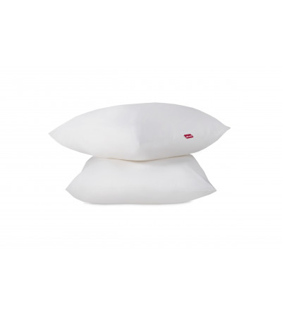 Lot de deux oreillers polyester moelleux 60 x 60 cm