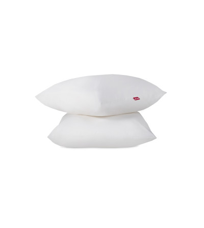 Lot de 2 oreillers moelleux anti-acariens  60 x 60 cm